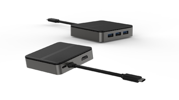 USB C Hub Multi-Port USB Type-C Hub with 4K HDMI Power Delivery 100 W 3 USB 3.0 Port 1 Type-C 3.0 Port USB Splitter Adapter for MacBook Mac Mini 5in 1