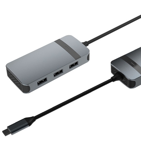5 in 1 Aluminum USB type C Hub TO HDMI 4K@30Hz USB A 3.0 USB A 2.0*2 PD 100w for macbook windows