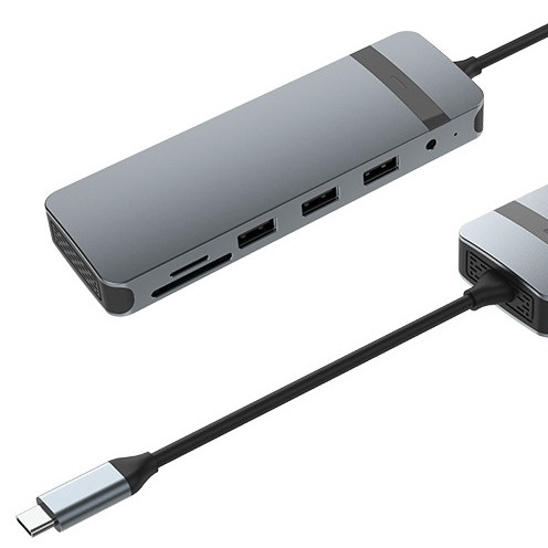 10 In 1 USB C Dock USB Hub With 4K HDMI USB C To USB Multiport Adapter For Laptop And Notebook