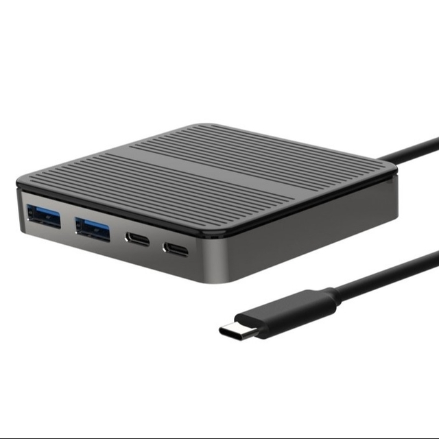 6-in-1 USB-C Hub with HDMI 4K@30Hz, 3 USB-A 3.0 Ports, USB-C 3.0, and Power Delivery (PD) – Multiport Adapter for Laptops and Tablets