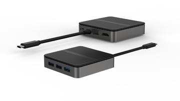 Type C Square 9 In 1 USB C HUB HD 4K Type C Docks RJ45 PD 100W 3xUSB 3.0 Docking Sta