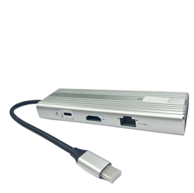 6-in-1 USB-C Hub with HDMI 4K@30Hz, 3 USB-A 3.0 Ports, 2.5G Ethernet (RJ45), and Power Delivery (PD) – High-Speed USB-C Adapter
