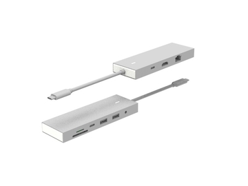 PW Docking Station Type C HUB to 4K 60Hz HDMI Compatible USB 3.0 Adapter RJ45 PD100W Charge For Macbook Pro PC Accessorie