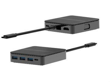 8 In 1 USB-C Hub, Docking Station Displaylink Dual 4K HDMI USB C to USB Adapter, 1 Gbps Ethernet USB Hub, 100W Power Delivery, SD Card Reader for MacBook Pro and More